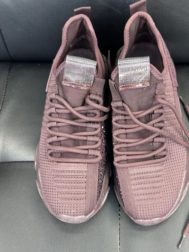 Steve Madden Maxima Sneakers Women's Size 7M Rhinestone & Studed Sparkling Shoes - Image 1 of 4