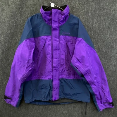 Vintage Marmot Mens Large Full Zip Winter Ski Jacket Purple Outdoor - Image 1 of 4