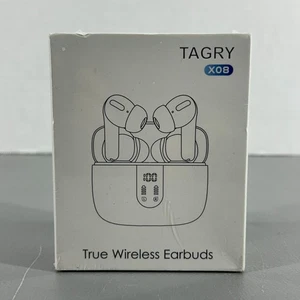 Tagry X08 True Wireless Bluetooth Headset Ohrhörer Tragbares Ladecase Weiß - Bild 1 von 4
