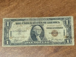 1935-A $1 Silver Hawaii PC Block Fr. 2300 Legacy 8 Serial P32327390C VG - Picture 1 of 2