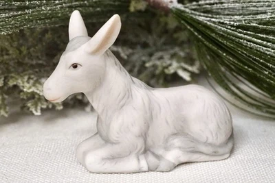 Lefton China The Christopher Collection The Nativity Sitting Burro 00350 Foto 1 de 4