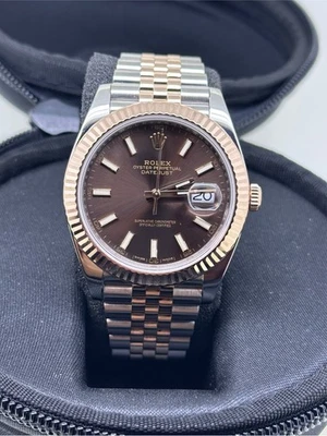 Rolex Datejust 41 - 126331 (Choco, 2017, jubileo) Foto 1 de 4