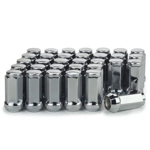 32 Truck Lug Nuts 1.9" Long Bulge Acorn 14x2 Chrome 3/4" Hex - Picture 1 of 4