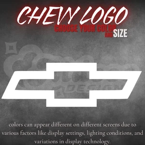 Chevrolet Chevy Logo Decal for Truck Rear Window BIG SIZE - Picture 1 of 8