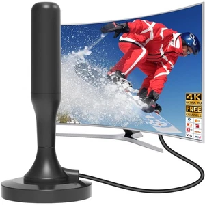 TV Antenne DVB-T2 360 Grad Empfänger 4K HD Zimmerantenne Magnetfuß - Bild 1 von 11