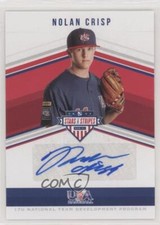 2018 USA Baseball Stars & Stripes 17U National Team Signatures Nolan Crisp Auto