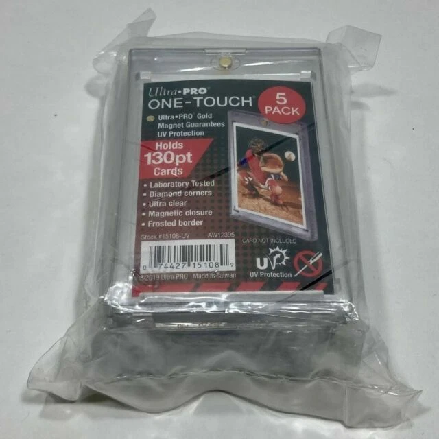 Two Ultra Pro 1 One Touch 130 Pt Magnetic Card Holders - UV-15108