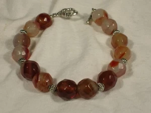 7in  Agate Bead Bracelet - Picture 1 of 1