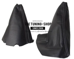 Shift & E Brake Boot For Chevrolet Corvette C6 2005-13 Manual Leather Grey St - Bild 1 von 7