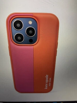 Funda Kate Spade Racing Rayas iPhone 14 Pro Roja Multi Estilo KD099 NUEVA EN PAQUETE Foto 1 de 4