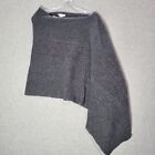 J. Jill Women Scarf One Size Gray Shawl Wool Cashmere Blend Cable Knit