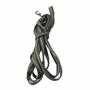Línea de pulmón acolchada HKM Rimini - gris con verde como nuevo - Imagen 1 de 1