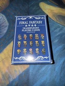 Final Fantasy Transparent Playing Cards Poker Deck 30th Anniversary FF Japan - Bild 1 von 2