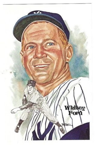 1981 Perez Steele Hall of Fame Postcard #144 Whitey Ford 02503/10000 Cover