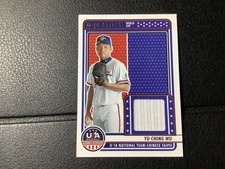 YU-CHENG WU 2023 STARS & STRIPES U-18 TEAM CHINESE TAIPEI WORLD CUP JERSEY PIECE