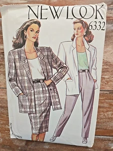 New Look Sewing Pattern 6332 VTG Misses Skirt Pants Jacket Sizes 8-18 Uncut - Picture 1 of 2