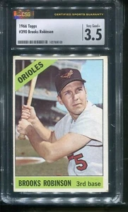 1966 Topps #390 Brooks Robinson Baltimore Orioles - CSG 3.5 VG+ - Picture 1 of 2