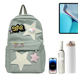 Backpack Star Pattern School Bag Girl Travel Bag Teenager Bagpack Large Capacity