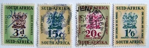 South Africa - Suid-Afrika - 4 stamps Revenue-inkomste used - Picture 1 of 1