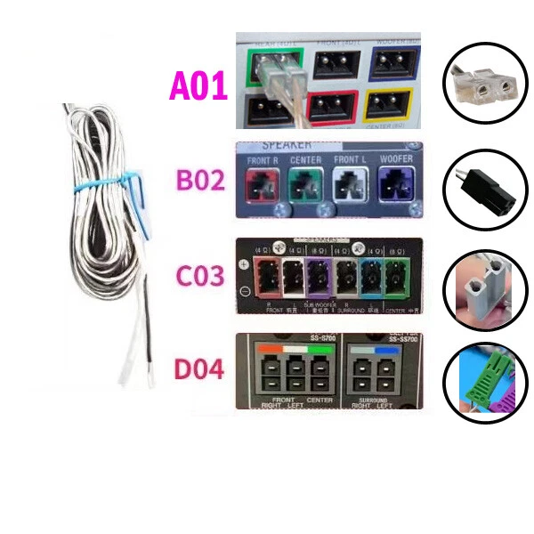 MARKENLOS Cable de altavoz para Sony Philips Pioneer JVC Samsung LG Home Cinema