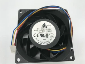 Delta 8038 PFB0812UHE DC12V 1.86A 80*38MM 80mm violent cooling fan 4pin - Picture 1 of 3