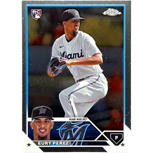 Eury Perez 2023 Topps Chrome Update RC Rookie #USC100 Miami Marlins MLB Card - Picture 1 of 1