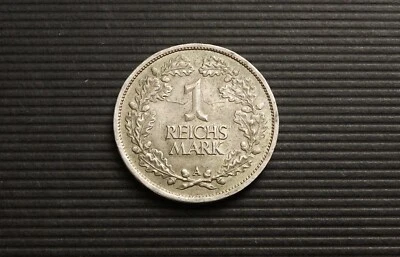 Germany Weimar 1926-A 1 Mark Reichsmark Die Error Silver EF C|7620 - Image 1 of 3