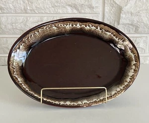 Pfaltzgraff Gourmet Brown Drip 12” Oval Serving Platter - Picture 1 of 5