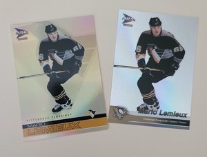 2002 and 2003 McDonald's Pacific Penguins Hockey Card #31 and 32 Mario Lemieux 