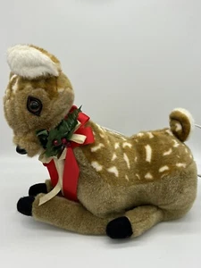 Vintage 1993 Santas Best Animated Spotted Deer Christmas Reindeer Plush 14” - Picture 1 of 12