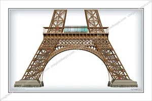 Eiffel,Tower,Eiffel Tower,Paris,Champ de Mars,1889 World's Fair,base - Picture 1 of 4