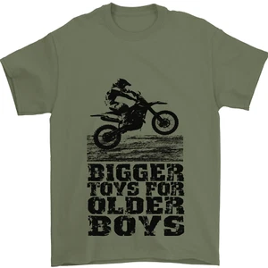 Motocross Bigger Toys Older Boys MotoX Mens T-Shirt 100% Cotton - Picture 1 of 12