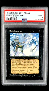 1996 Magic the Gathering Alliances Misinformation PSA 9 POP 3 None Graded Higher - Picture 1 of 12