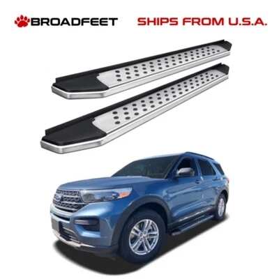 Pedal de barra de peldaños laterales estriberas de aluminio R22 de 5" para Ford Explorer 2020-2023 Foto 1 de 4