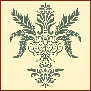 DAMASK 5  STENCIL  - LARGE - The Artful Stencil - Bild 1 von 6
