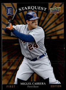 Cubierta superior 2009 #SQ-19 Miguel Cabrera StarQuest oro raro - Imagen 1 de 2
