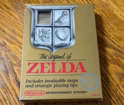 The Legend of Zelda complete in box nintendo nes sealed map factory baggie MINT - Image 1 of 4