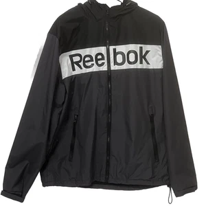 Reebok Herren Gr. XL Regenjacke mit Kapuze Full Zip Fleece gefüttert wind- und wasserdicht - Bild 1 von 12