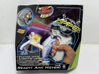 New Air Hogs RC Zipper Micro Sized Indoor Flying Light Up UFO NIB - Image 1 of 4