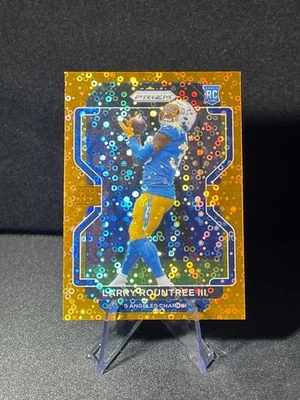 2021 Panini Prizm Rookie Larry Rountree III #401 Orange Disco Prizm Parallel RC - Image 1 of 2