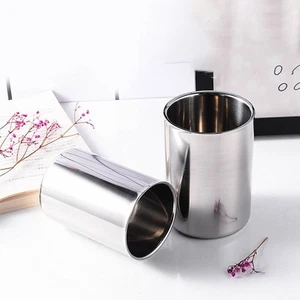 1xDouble Wall Stainless Steel Insulated Drinking Cup Beer Coffee Tea Drinkware - Picture 1 of 24