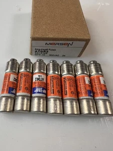 8 Pcs Mersen Amp-trap Fuses ATDR-2 2A 600V. Tested - Picture 1 of 4