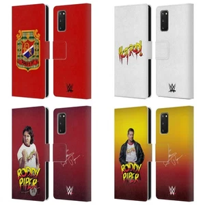 OFFICIAL WWE ROWDY RODDY PIPER LEATHER BOOK WALLET CASE FOR SAMSUNG PHONES 1 - Picture 1 of 10