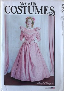 McCalls 8304 Misses Victorian Tea Dress Belt Costume Sewing Pattern Sz 6-14 - Picture 1 of 1