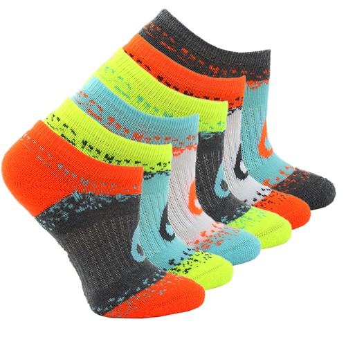 ASICS Splatter Confezione 6 Calze No Show Giovani Ragazzi Taglia M Atletiche ZKP2279 8121