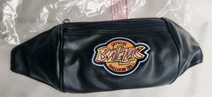 Vintage 1994 Official BALZAC Balloon Ball Neon Leather Fanny Pack Orange/Pfirsich - Bild 1 von 5