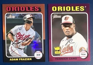 2024 Topps Heritage High # Chrome Refractor /699 Baltimore Orioles 2 Card Lot - Picture 1 of 2