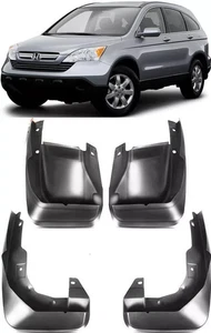 Genuine Front & Rear Molded Splash Guards Mud Flaps For 2007-2012 Honda CRV - Picture 1 of 8