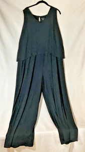J. Jill Pure Jill Women's XL Petite Jumpsuit Wide Leg Black - Picture 1 of 4