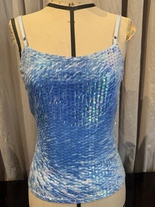 Vintage Morgan De Toi Mermaid Sequin Cami S - Picture 1 of 4